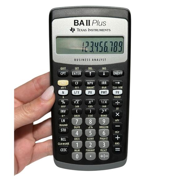Texas Instruments BA II Plus Financial Calculator Professional Advanced Analyst - Picture 1 of 5